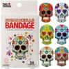BioSwiss Bandages, Sugar Skull Shaped Self Adhesive Bandage Set, Latex Free, Sterile Wound Care, 24 Count view 1