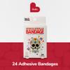 BioSwiss Bandages, Sugar Skull Shaped Self Adhesive Bandage Set, Latex Free, Sterile Wound Care, 24 Count view 2