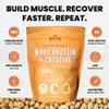 B.rad Superfuel - Grass Fed Whey Protein Isolate Boosted with Creatine | Farm-Fresh, Easy-to-Digest, Clean Ingredients | 2 Pounds | 100% USA Sourced | Peanut Butter view 4