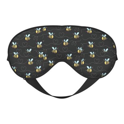 Bumble Bees Eye Mask, Blackout Eye Mask unisex,Sleep Eye Covers with Adjustable Straps, Travel Eye Mask