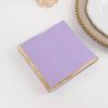 Efavormart 50 Pack Lavender Soft 2 Ply Paper Beverage Napkins with Gold Foil Edge, Disposable Cocktail Napkins - 6.5"x6.5" view 2