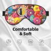 coffee and donuts Eye Mask, Blackout Eye Mask unisex,Sleep Eye Covers with Adjustable Straps, Travel Eye Mask view 3