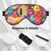 coffee and donuts Eye Mask, Blackout Eye Mask unisex,Sleep Eye Covers with Adjustable Straps, Travel Eye Mask view 4