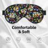 Autism Awareness Puzzle Pieces Heart Eye Mask, Blackout Eye Mask unisex,Sleep Eye Covers with Adjustable Straps, Travel Eye Mask view 3