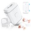 YIYOHAYA Electric Nail Clipper, Automatic Nail Trimmer with Nail File LED Light, Nail Scraps Storage, Rechargeable Nail Clippers, Conpact Portable Travel Nail Cutter for Seniors Adults Babies, White view 1