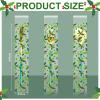 Chiisong 100 Pcs Winter Cellophane Treat Bags Bulk 2 x 10 Inch Holly Pretzel Rod Holly Clear Self Adhesive Cellophane Goody Bags for Holiday Party Supplies view 2