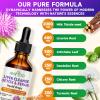 2 Pack Liver Health Liquid Drops - 2000mg Milk Thistle, Dandelion Root, Artichoke, Silymarin Extract, & Turmeric Herbs - Vegan, Non-GMO - 4 Fl Oz (120ml) view 2