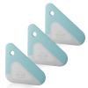 Food Scraper, 2-in-1 Pot and Pan Dish Scraper, Nylon and Silicone, Kitchen Scraper Tools for Cast Iron Skillets, Cookware, Dishes, Pans and Pots, Heat Resistant, Set of 3 - Blue view 1
