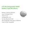 Wokyo 4 PCS Hearing Aid Batteries 675 Rechargeable, Hearing Aid Charger Replacement Batteries for 675 Hearing Aids, Compatible with The Same Brand Charging Case Only view 4