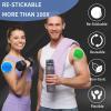 4 Pack Hands-Free Stickable 5" Reusable Gel Ice Pack,Stick-On Cold Compress for Pain Relief, Injuries,Inflammation(2Blue+2Green) view 3