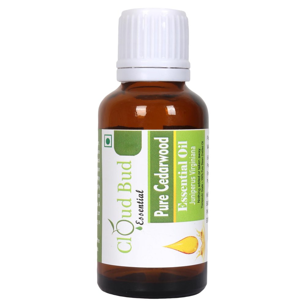 Cloud Bud Pure Cedarwood Essential Oil 100ml 3.38oz Juniperus Virginiana 100% Pure and Natural Therapeutic Grade