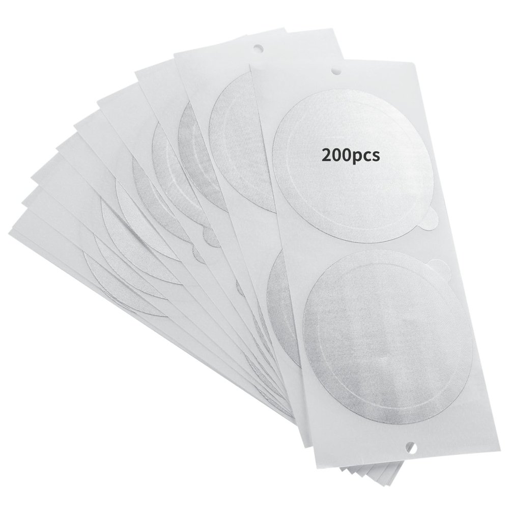 200Pcs Compatible Aluminum Foil Lids Seals, Espresso Foils for Vertuoline Capsules Pods, Reuse Vertuoline Capsules Coffee Pods with Foil Lids, 59Mm/2.32''