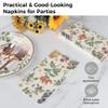 12.9 X 15.7 Inches Flower Garden Blossom Napkins, 100 Pcs Floral Guest Napkins, Decorative Hand Towels 3 Ply Disposable Paper, Tabletop Napkins For Bathroom Holiday Wedding Birthday Dinner Party view 4