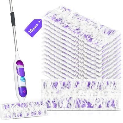 15 Pack Power Mop Pad Refills for Swiffer PowerMop Multi-Surface Mop, Powermop Multi-Surface Mop Pad Replacement Kit