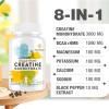 Sihat Sejahtera 8-in-1 Creatine Monohydrate with BCAA & HMB, 5000 mg for Men & Women, Creatine Chews for Muscle, Recovery, Endurance & Strength, High Absorption, Lemon Flavor, Sugar-Free, 90 Tablets view 3