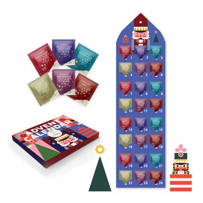 Tea Advent Calendar 2025 Nutcracker by Acorus- 6 Christmasy flavors  24 tea bags For The Christmas Countdown - Gift Idea For Christmas - Limited Edition