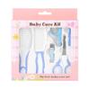 Baby Nail Clipper Manicure Tool, 6pcs Convenient Daily Baby Nail Clipper Scissors Hair Brush Comb Manicure Care Kit (Blue) view 3