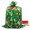Nwvuop 36 56 Inches Jumbo Christmas Gift Bag, Giant Plastic Gift Bag Christmas Wrapping Bag with Gift Tags(Green) view 1
