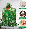 Nwvuop 36 56 Inches Jumbo Christmas Gift Bag, Giant Plastic Gift Bag Christmas Wrapping Bag with Gift Tags(Green) view 3