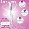 AMPLIM HCG Early Detection Pregnancy Test Bulk Stick  6-Days Sooner, Extra Sensitive 10 MIU/mL, Midstream  Mom 2-Sec Easy Home Tests, 99.99% Accurate Pregnant Test Result (6 Pack) view 4
