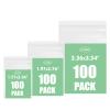 300 Packs Travel Pill Bags BPA Free 4.7 mil 3 Assorted Sizes 1.57x2.36'', 1.97x2.76'', 2.36x3.54'' Plastic Reusable Zip Bags Clear, Pill Pouch for Storage Jewelry and Small Craft Pieces view 1