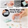 125 Packs Pill Pouch Bags 6 mil 3x2.75'', Bpa Free Travel Medicine Organizer, Writable Clear Small Portable Pill Organizer, Pill Case for Purse, Pill Pockets for Meds, Storage, Packaging & Travel view 3