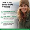 Mullein Lung Detox - Mullein Leaf Extract - Marshmallow Root | Echinacea | Oregano | Quercetin | NAC - 15-in-1 Lung Support & Cleanse for Smokers Supplement - Made in USA - As Drops - 60 Capsules view 3