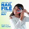 Crystal Baby Nail File 2 in, Gentle and Safe for Delicate Glass Nails File, Hygienic and Durable, Perfect for Newborns and Infants, Ideal for Stress Free Nail Trimming view 2