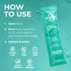 MyHy Liquid Hydration Packets, Electrolyte Drink Mix for Adults & Kids Hydration Support, Dehydration Relief for Travel, Pregnancy, Fitness, Bachelor & Bachelorette Party  Island Ice, 50 Count view 3