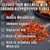 Aleppo Pepper - Pul Biber Turkish Spice - Alepo Flakes - Crushed Maras Chili Flake - Middle Eastern Seasoning - Mediterranean Spice - 9oz view 3