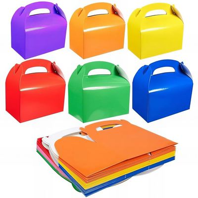 Assorted Color Treat Boxes - 6.25" (12 Pack) - Perfect for Parties & Celebrations