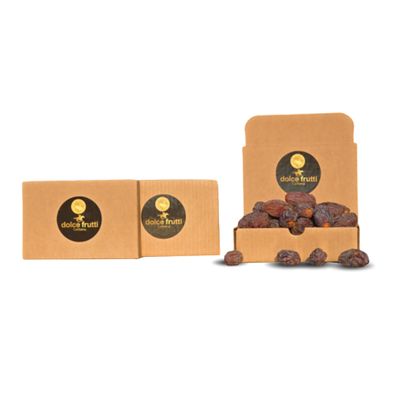 DolceFrutti Medjool Dates 2 Lbs Naturally Sweet with Rich Caramel Taste, Grown in California Using Permaculture Practices, Great for Snacking & Blending, Farm Fresh & Handpicked
