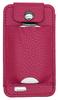 SNK Fitted Leather Case W/Screen Protector & Pocket for Dexcom G7 / G6 Receiver (Retail Packaging Includes Lanyard) (Hot Pink) view 2