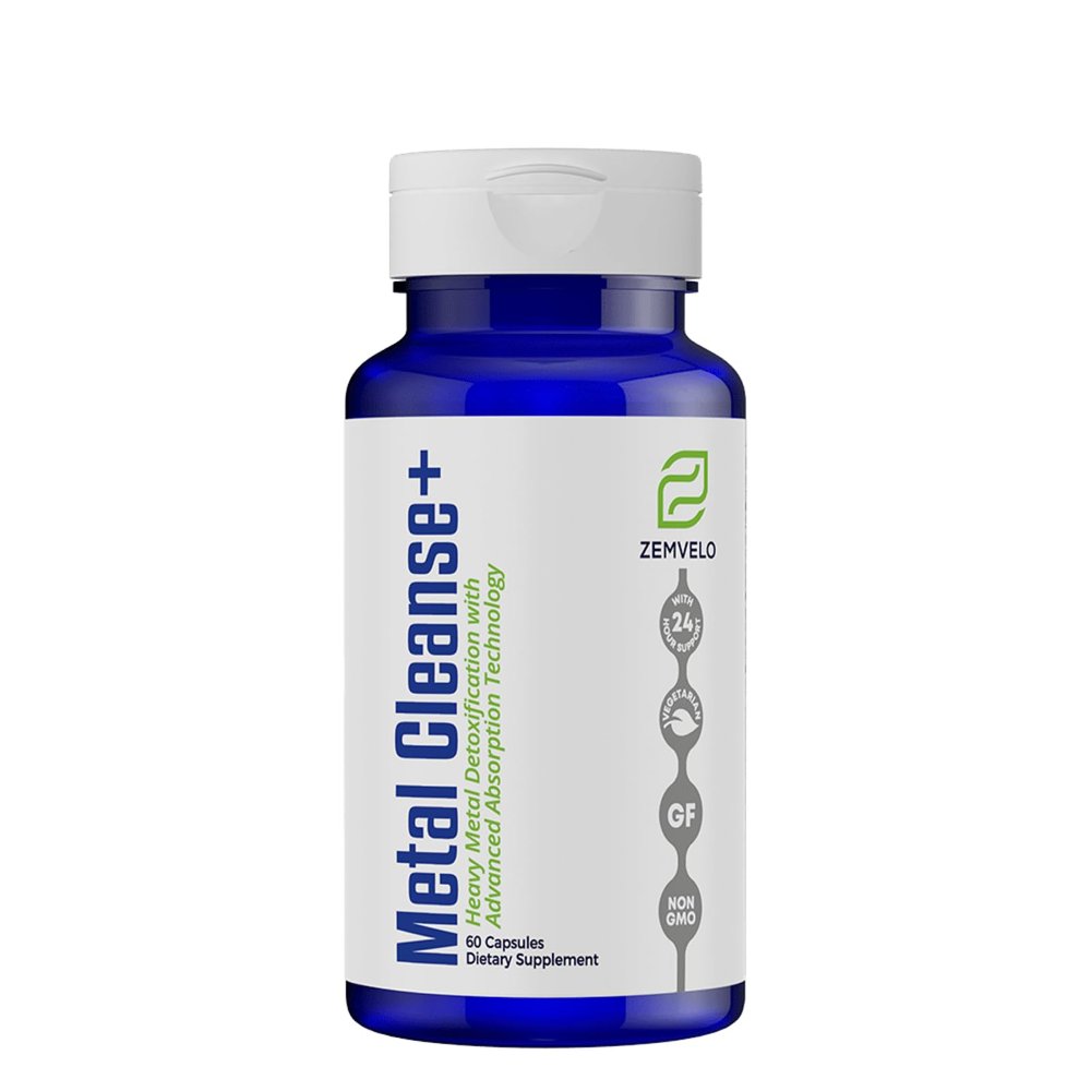 Zemvelo Metal Cleanse+ - Supports Detoxification | Promotes Healthy Immune System | Defends Against Heavy Metals | 60 Day Supply