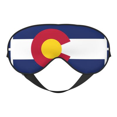 Colorado state flag Eye Mask, Blackout Eye Mask unisex,Sleep Eye Covers with Adjustable Straps, Travel Eye Mask