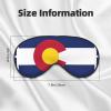 Colorado state flag Eye Mask, Blackout Eye Mask unisex,Sleep Eye Covers with Adjustable Straps, Travel Eye Mask view 4