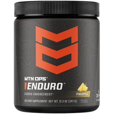 MTN OPS Enduro Nitric Oxide Supplement & Energy Drink Mix with L Arginine & L Citrulline, Boost Oxygen with Caffeine Free Pre Workout, Pineapple Crush, 30 Servings