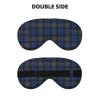Blue and Green Scottish Tartan Eye Mask, Blackout Eye Mask unisex,Sleep Eye Covers with Adjustable Straps, Travel Eye Mask view 2