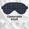 Blue and Green Scottish Tartan Eye Mask, Blackout Eye Mask unisex,Sleep Eye Covers with Adjustable Straps, Travel Eye Mask view 3