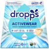 Dropps Activewear Laundry Detergent Pods, Unscented (64 Count) - Biobased Power Laundry Pods Fights Tough Stains & Odors, Sweat & Dirt - HE Compatible Laundry Supplies for Clean Sport Clothes view 1