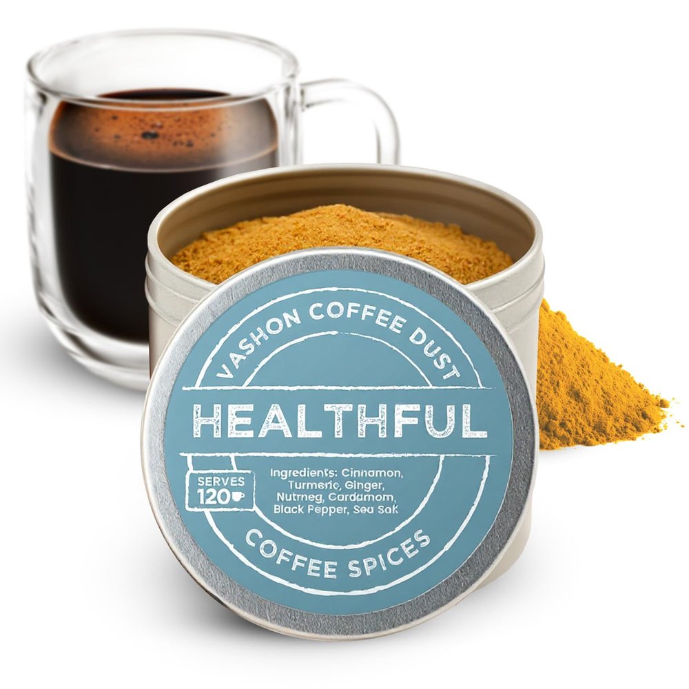 Coffee Dust Flavoring Powder Healthful (120 Servings) - Coffee Dusting Flavor Variety Pack, All Natural Syrup Alternative, Adds Aroma, Taste & Whole30 Wellness to Drinks & Tea - Creamer Alternative