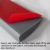 ZSXZCBDQ Rubber Threshold Ramp, Self Adhesive Non-Slip Wheelchair Ramp, Portable Mobility Scooter Ramps for Doorways, Steps, Stairs(Gray,60CM*0.6 * 2.5) view 4
