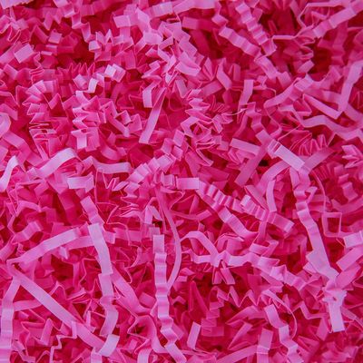 Caleihd 1LB Crinkle Paper Filler Cut Shredded Paper, Gift Box Baskets Wrapping and Filling for Easter, Birthday, Wedding, Christmas Decoration(Pink)