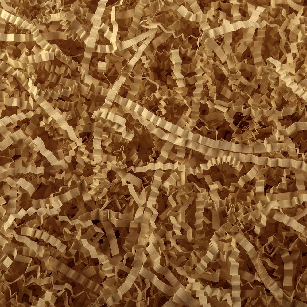 Caleihd 1LB Crinkle Paper Filler Cut Shredded Paper, Gift Box Baskets Wrapping and Filling for Easter, Birthday, Wedding, Christmas Decoration(Brown)