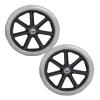 JTPMYFT 6 Inch, 7 Inch, 8 Inch Manual Wheelchair Front Wheel Accessories One Pair of Universal Wheels(Gray,8 inches) view 1