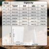 100 Pack Stand up Bags, Resealable Bags, Smell Proof Bags for Sealing Storage, Scratch Resistant Hand Storage Bags. (White, 5.57.9 inch) view 2