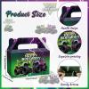 24Pcs Green Purple Monster Truck Treat Boxes Monster Truck Birthday Party Decorations Racing Truck Theme Party Favor Gift Boxes Monster Truck Goodie Boxes for Kids Birthday Party Supplies 6 x 3 x 3.6 view 2