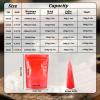 100 Pack Stand up Bags, Resealable Bags, Smell Proof Bags for Sealing Storage, Scratch Resistant Hand Storage Bags. (Red, 4.77.9 inch) view 2