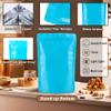 100 Pack Stand up Bags, Resealable Bags, Smell Proof Bags for Sealing Storage, Scratch Resistant Hand Storage Bags. (Blue, 5.98.6 inch) view 3