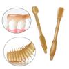 MinnowXY 2pcs Baby Toothbrush Food Grade Silicone Children Teeth Cleaning Massage Dental Care Tongue Brush for 0-18 Month Kid Milk Toothbrush: Silicone + U, Approx. 9cm/3.54in view 2